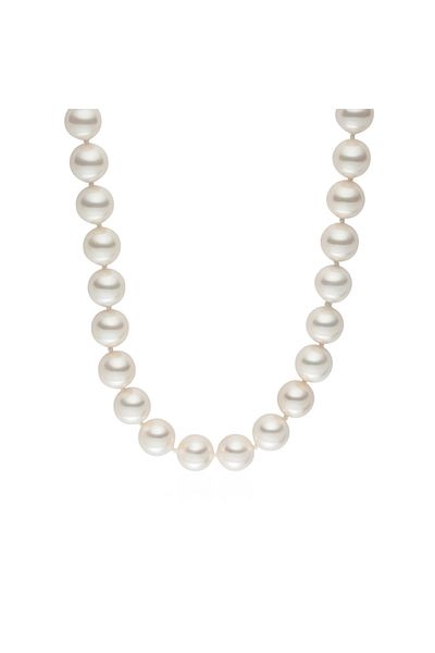 Lulu & Jane Perlenhalskette Kette Muschelkernperle Weiß