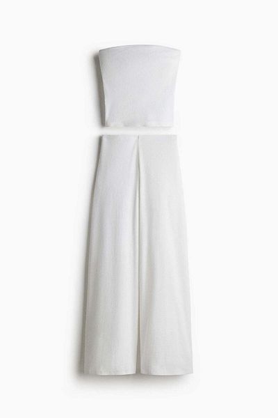 H&M 2-piece ribbed top and trousers set