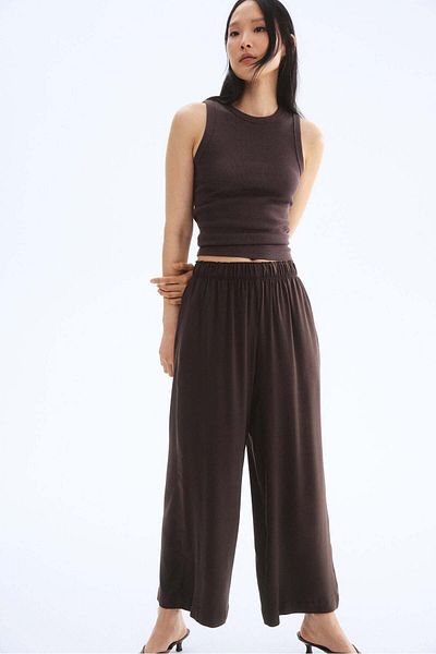 H&M Cropped pull-on trousers