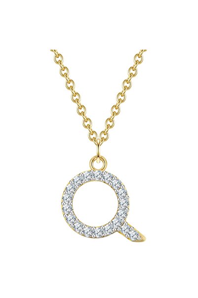 Glanzstücke München Silberhalskette Kette mit Anhänger Sterling Silber gelbgo...