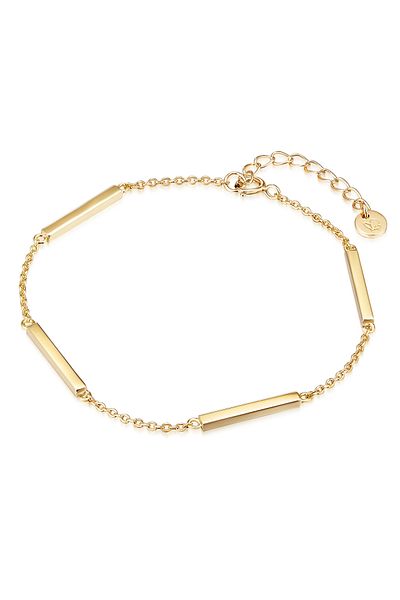 Glanzstücke München Silberarmband Armband Sterling Silber Gelbgold