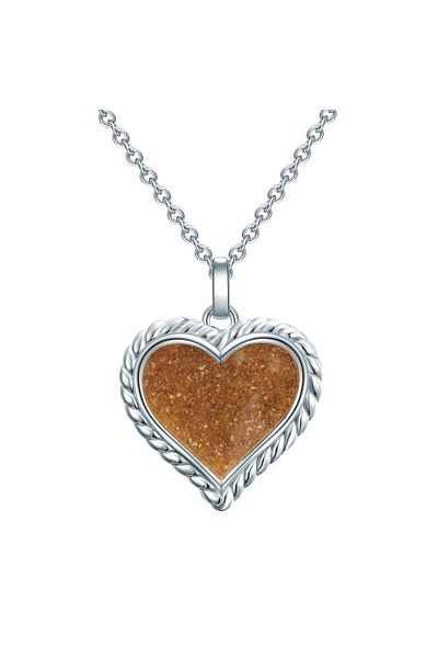 STRANDGLÜCK Silberhalskette Kette Mit Anhänger Sterling Silber Sand