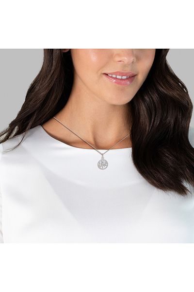Rafaela Donata Edelsteinhalskette Kette Mit Anhänger Sterling Silber Blautopas