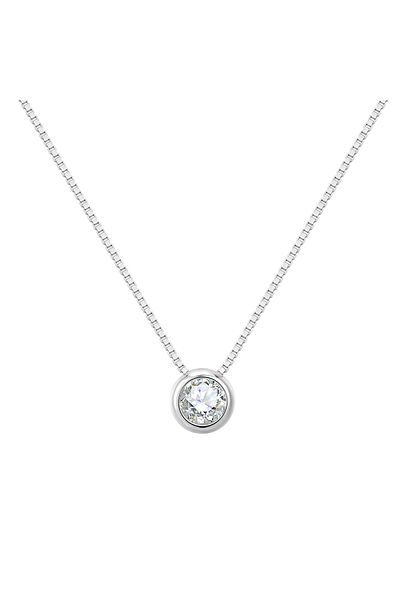 Rafaela Donata Silberhalskette Kette Mit Anhänger Sterling Silber Zirkonia Weiß