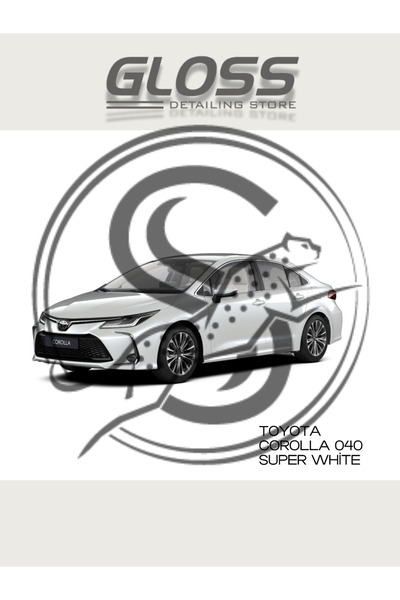 Gloss Detailing Toyota Corolla Super White Opak Beyaz 040 - Profesyonel Çizik...