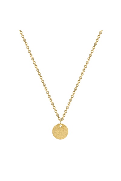 Glanzstücke München Silberhalskette Kette mit Anhänger Sterling Silber gelbgold