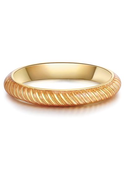 Glanzstücke München Silberring Ring Sterling Silber gelbgold Emaille orange
