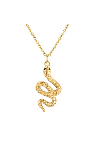 eastside Edelstahlhalskette Kette mit Anhänger Edelstahl gelbgold