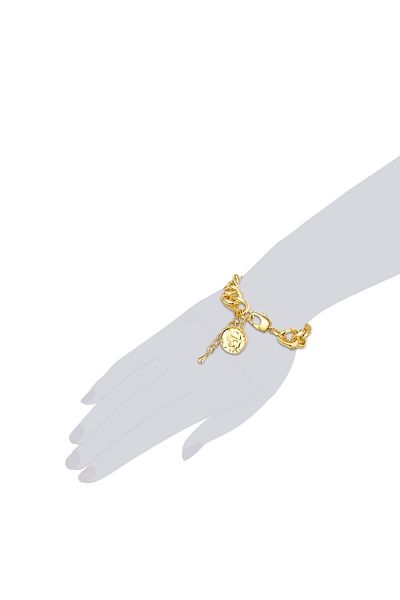 Lulu & Jane Modeschmuckarmband Armband Gelbgold