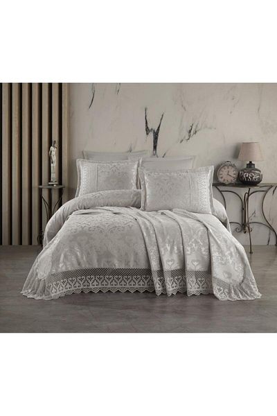 Stylish Home BED BLANKET 240 x 260 WITH 2 PILLOWCASE 50 x 70 MERYEM