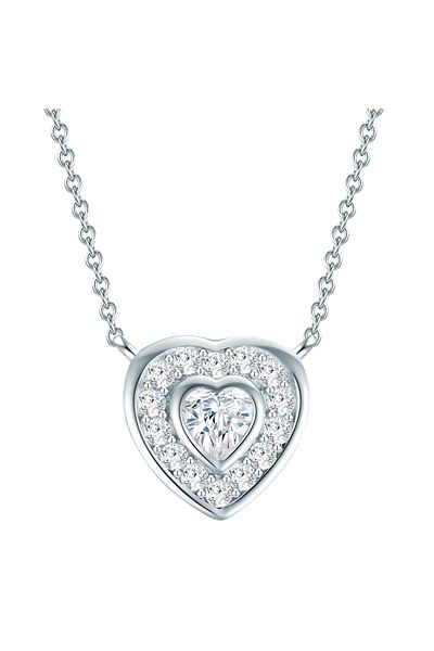 Rafaela Donata Silberhalskette Kette Mit Anhänger Sterling Silber Zirkonia Weiß