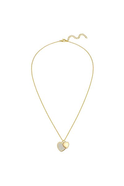 Rafaela Donata Silberhalskette Kette Mit Anhänger Sterling Silber Gelbgold Zirkonia Weiß