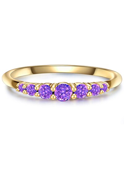 Glanzstücke München Silberring Ring Sterling Silber gelbgold Amethyst