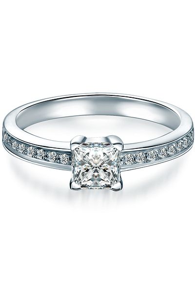 Trilani Silberring Ring Sterling Silber Zirkonia Weiß