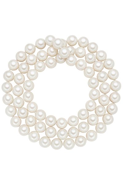 Lulu & Jane Perlenhalskette Kette Muschelkernperle Weiß