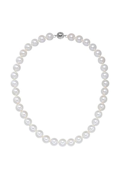 YOKOAMİİ Perlenhalskette Kette Muschelkernperle Weiß