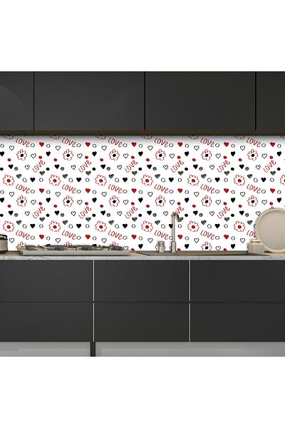 Tilki Dünyası Tile Countertop Coating Sticker Model 140