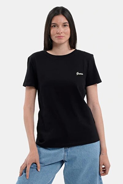 Guess IRIS JERSEY tricou Femei Negru tricou V5GI06KCRZ1-JBLK