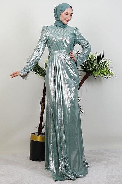 GİYZAMİLA Şahika Hijab Dress Mint