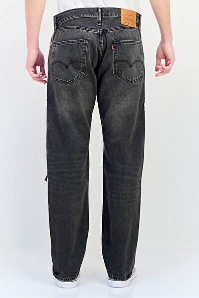 Levi's Men Regular Fit Distressed No Stretch Denim, Charcoal