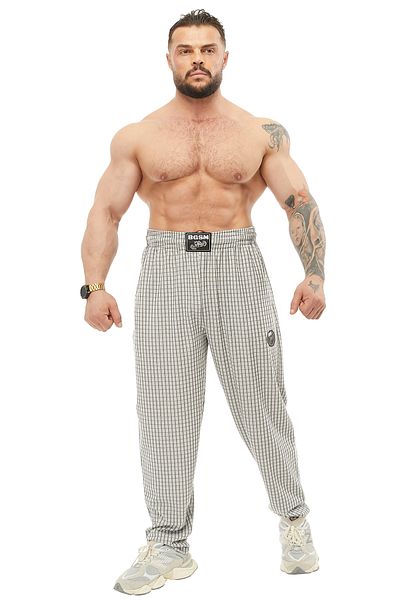 BGSM Men's Loose Fit Sweatpants Petite Square Body Pants PNT1389