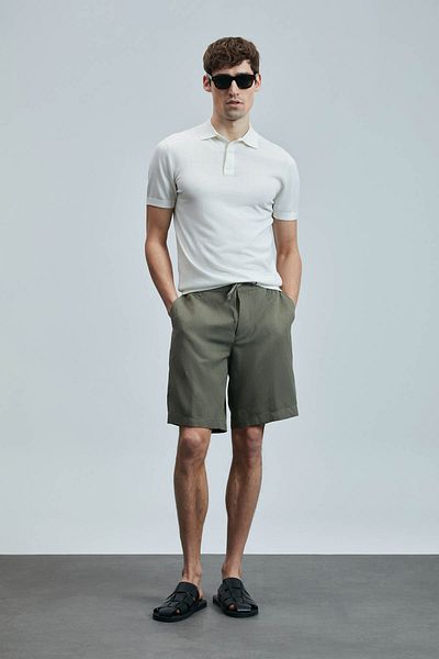 Lufian Ανδρικό μπλουζάκι Derek Off-White 111090103