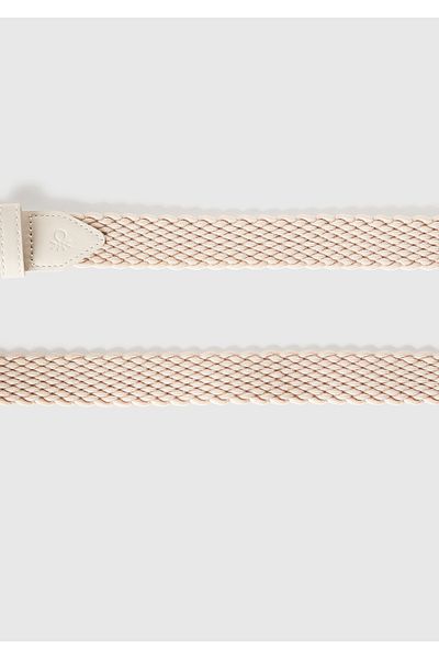 United Colors of Benetton Men's Stone Color Knitted Belt