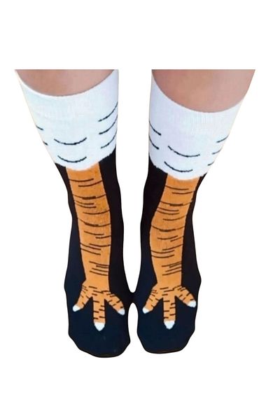 ZEYZEY MONKEY Σετ κάλτσες με μοτίβο Unisex με πόδια κοτόπουλου και γαλοπούλας