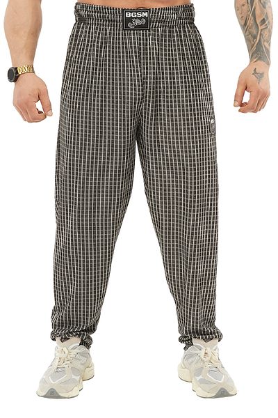 BGSM Men's Loose Fit Sweatpants Petite Square Body Pants PNT1389