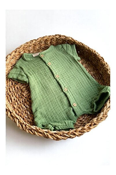 ToprikoKids Natural 100% Cotton Half Sleeve Muslin Jumpsuit