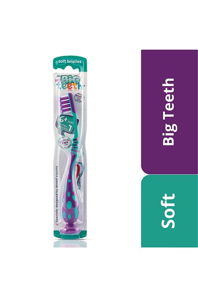 Aquafresh Big Teeth Soft Toothbrush Assorted Colours 1 pc
