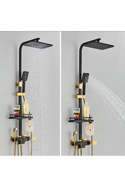 İyem Duş Seti Duş Başlıgı Duş Sistemi Akıllı Duş Bataryası (ELEKTİRİKSİZ DİJİTAL GÖSTERGE)