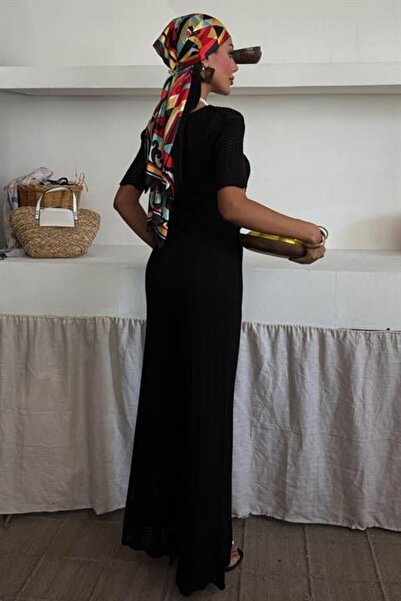 My Reality Fashion Knitwear Blouse Trousers Double Set 10084-025