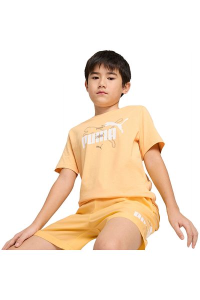 Puma T-shirt Puma Ess Logo Lab Summer Tee B, Orange, Kids