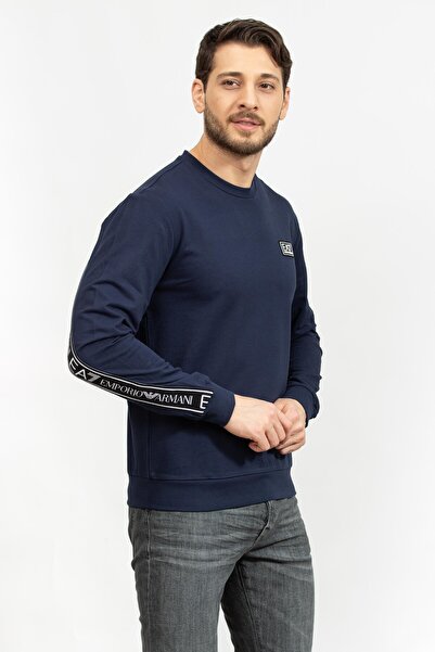 EA7 Erkek Bisiklet Yaka Sweatshirt