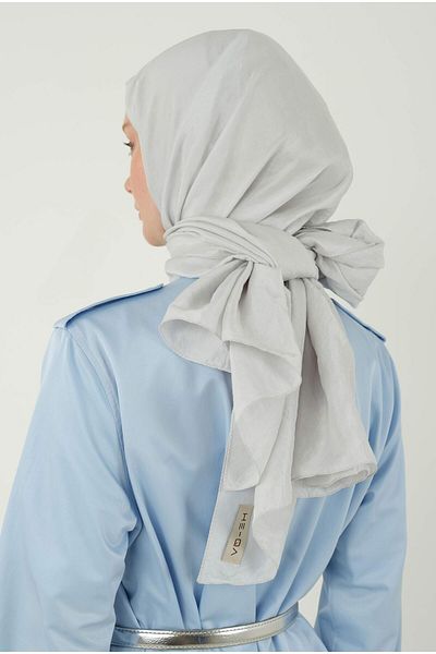 HEQA شال ناعم من Kraş باللون الرمادي البخاري