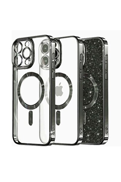 SKYDDAR INNOVATION Husă pentru iPhone 16 Pro, Magsafe de lux cu sclipici, ant...