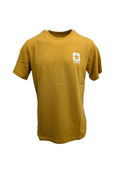 converse Μπλούζα Converse Square Logo Minimal T-shirt, Καφέ, Unisex