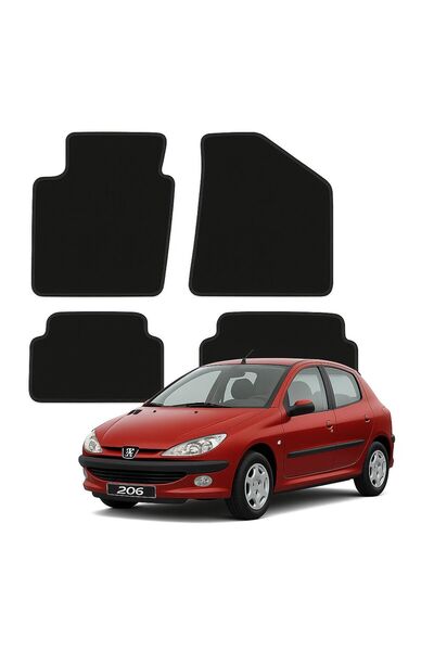 K2 CARPET Peugeot 206 & 206+ Özel Kesim Tam Uyumlu Lüx Oto Halı Paspas Peugeo...