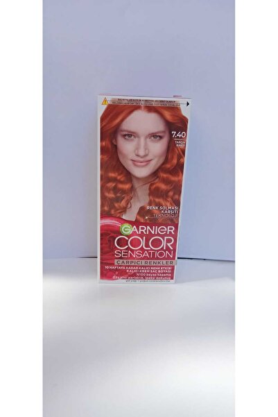 Garnier Color Sensatıon Çarpıcı Renkler 7.40 Tarçın Bakır Krem saç boyası 40 ml.