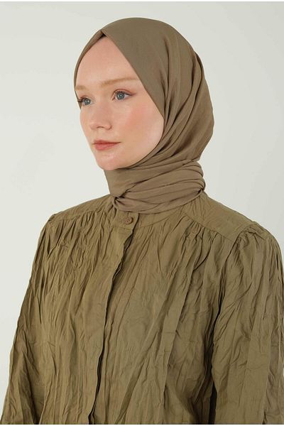 HEQA Soft Kraş Shawl Light Clay