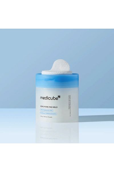 Medicube Dischete de fata cu toner pentru exfoliere blanda, Zero pore pad mild, Medicube, 70buc