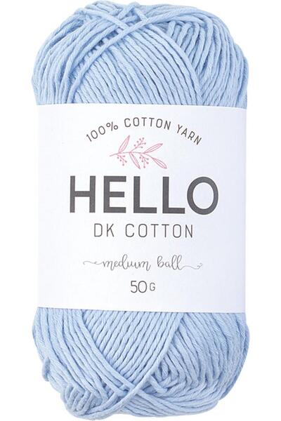 Hello خيوط تريكو قطن DK 50 جرام رقم:146