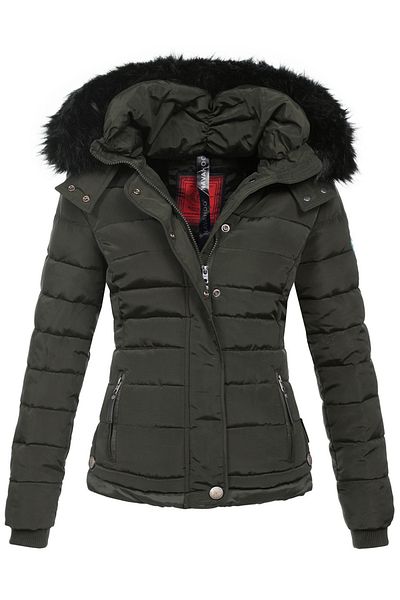Navahoo Chloe Warme Damen Winter Jacke Parka Mantel Stepp Kurzjacke Gefüttert Neu B301