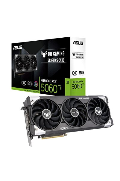ASUS TUF-RTX5060TI-O8G-GAMING 8GB 128Bit GDDR7 DP/HDMI PCI 5.0 Ekran Kartı
