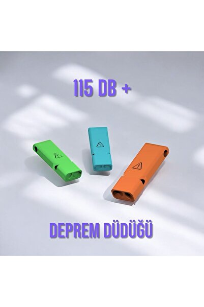 Aloha Design Deprem Düdüğü - 120 dB Yüksek Sesli Kırılmaz Deprem Düdüğü Depre...