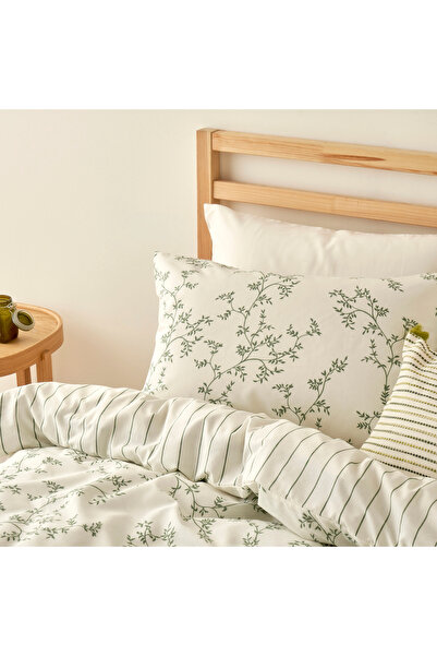 Bella Maison Sada bavlněných povlaků na dvojitou přikrývku Lauren Green (200x220 cm)