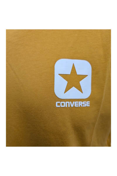 Converse Μπλούζα Converse Square Logo Minimal T-shirt, Καφέ, Unisex