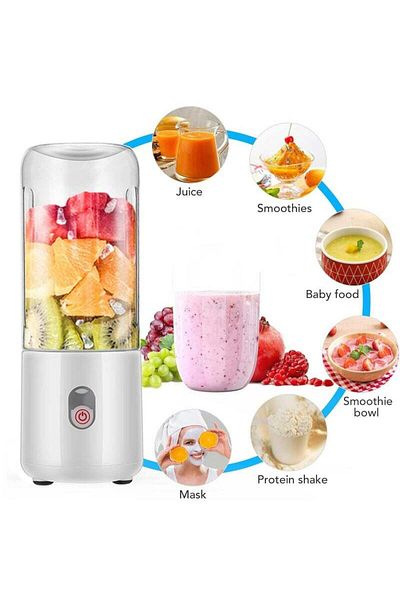 COOYA Mini Blender, Rechargeable Blender with 6 Blades, Portable Smoothie Mixer for Home Office Gym