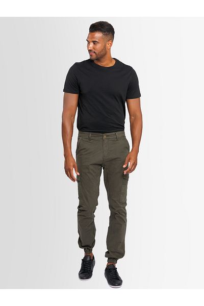 Alessandro Salvarini A. Salvarini Herren Designer Cargohose Cargo Stoff Hose Neu As260